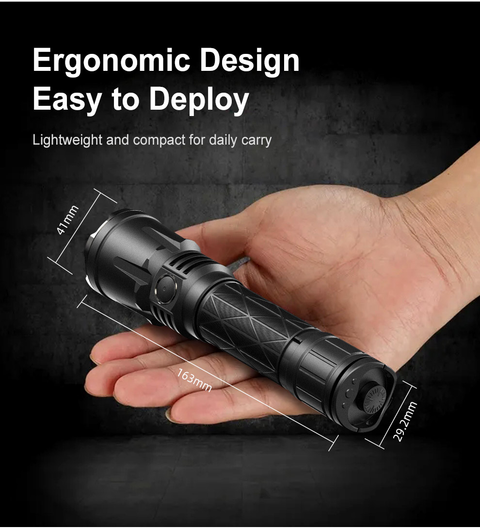 Ergonomic Design Easy to Deploy, Lightweight and compact for daily carry