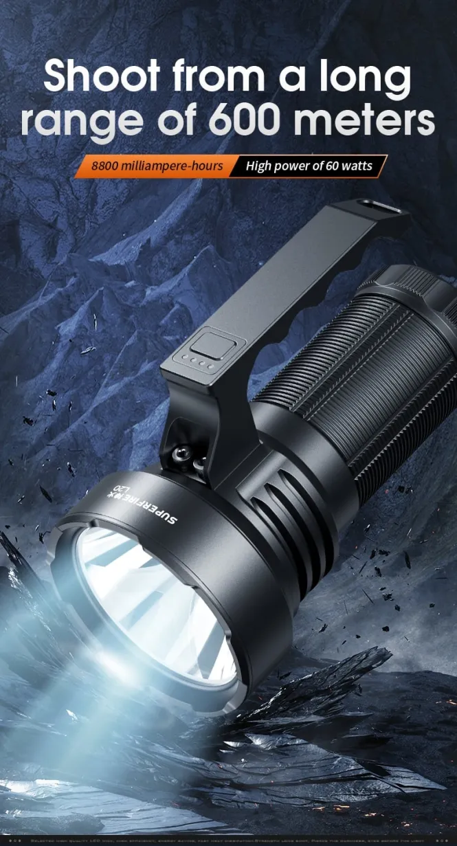 SUPERFIRE L20 60W High-Intensity Searchlight in Kenya