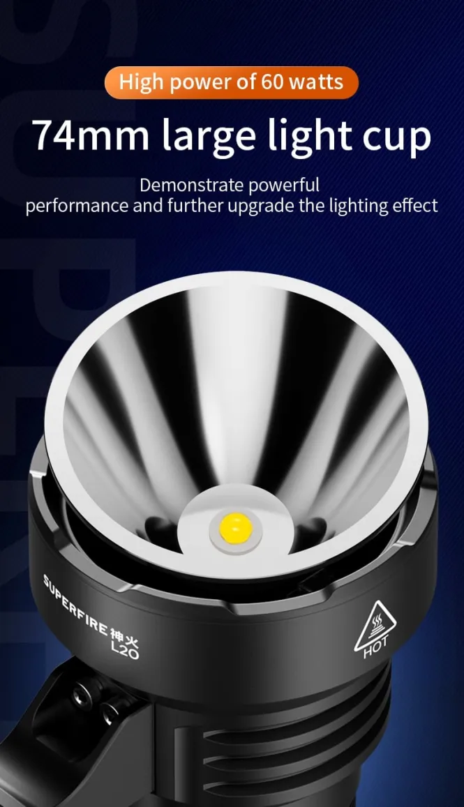 SUPERFIRE L20 60W High-Intensity Searchlight in Kenya